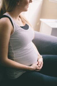 Young woman in her second trimester